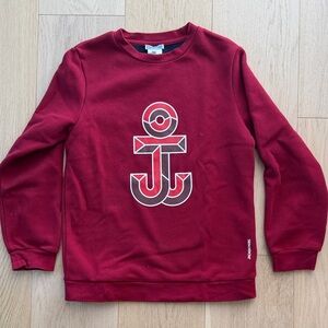 Jacadi Burgundy Graphic Crewneck Sweatshirt